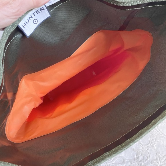 Hunter Target Roll Top Cooler Backpack Olive Green  Orange 20th Anniversary EUC - Picture 5 of 11